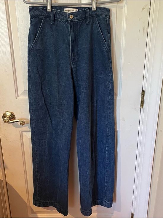 Abercrombie & Fitch Denim - Abercrombie & Fitch Mid Rise Wide Leg Jeans Women’s Size 24 (00) Medium Wash